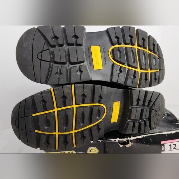 💪 MEN'S BRAHMA Steel Toe Work Boots 571034289-W BR BEVEL Size 12W 💪 - Picture 9 of 9